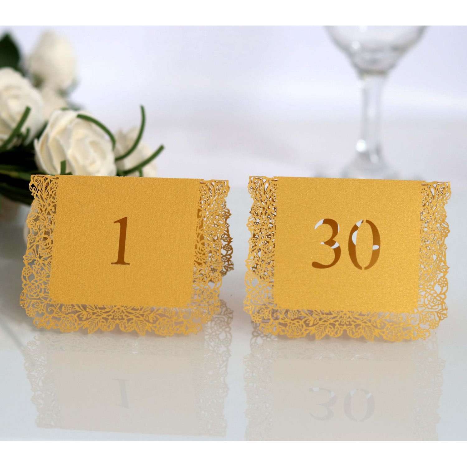 Laser Number Card Number 1 to 30 Table Number Wholesale